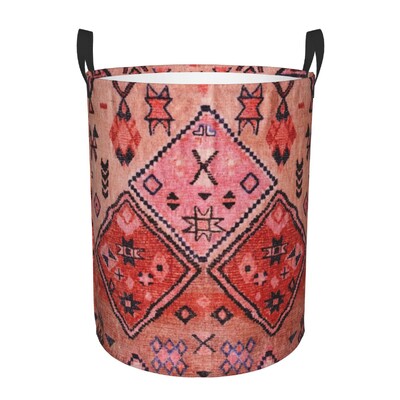 Austrumu tradicionālā lauku māja senlaicīgs bohēmijas stila veļas grozs Boho apģērbu rotaļlietu glabāšanas tvertne bērnudārzam