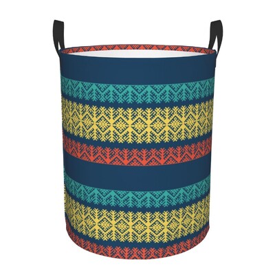 Austrumu tradicionālā lauku māja senlaicīgs bohēmijas stila veļas grozs Boho apģērbu rotaļlietu glabāšanas tvertne bērnudārzam