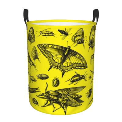 Mesilased ja lilled pesukorv Kokkupandav suure mahutavusega riiete hoiukast Honey Bee Baby Hamp