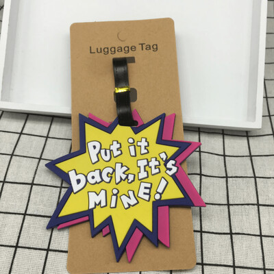 Utazási kiegészítők Csomagcímke Kreatív Corgi & Cat Bőrönd Divat Stílus Szilikon Hordozható Utazási címke azonosító címtartó