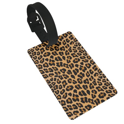 Etichete pentru bagaje cu imprimeu leopard Accesorii pentru valiză Călătorii PVC Moda Etichetă pentru îmbarcare pentru bagaje Suport portabil pentru etichetă ID Nume Adresă