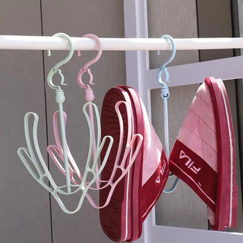 Dry Shoe Rack Organizer Κρεμάστρα Παπούτσια πολλαπλών χρήσεων Ράφι στεγνώματος Κάθετη κρεμαστή ράφι ρούχων Σανδάλια Γάντζος για εξωτερικούς χώρους αντιανεμική