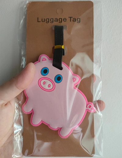 Crtani mačka sova sirena Oznake za prtljagu Držač za kovčeg Putni pribor ID adresa Silikagel Prijenosna naljepnica Oznaka za pseću prtljagu