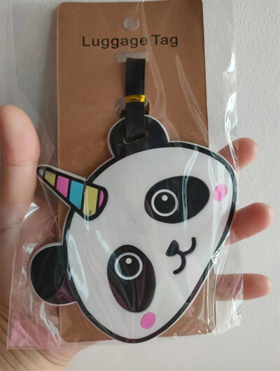 Crtani mačka sova sirena Oznake za prtljagu Držač za kovčeg Putni pribor ID adresa Silikagel Prijenosna naljepnica Oznaka za pseću prtljagu