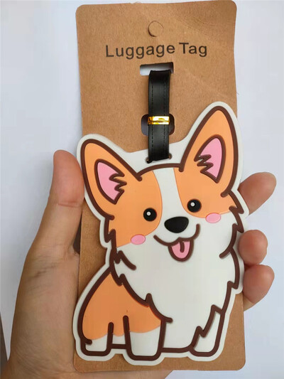 Crtani mačka sova sirena Oznake za prtljagu Držač za kovčeg Putni pribor ID adresa Silikagel Prijenosna naljepnica Oznaka za pseću prtljagu