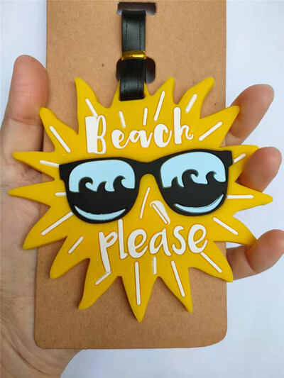 Crtani mačka sova sirena Oznake za prtljagu Držač za kovčeg Putni pribor ID adresa Silikagel Prijenosna naljepnica Oznaka za pseću prtljagu