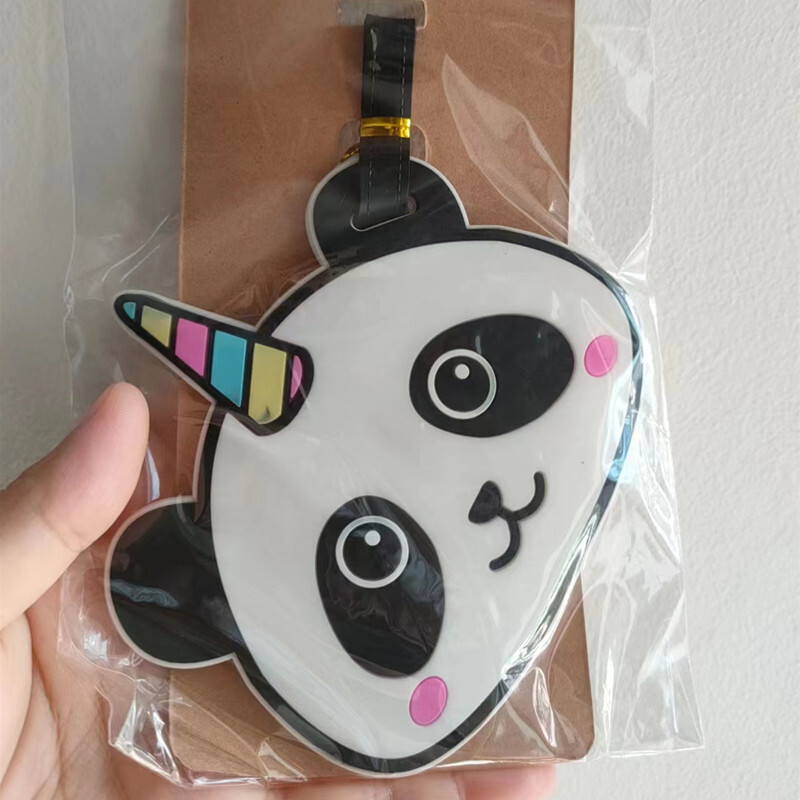 Crtani mačka sova sirena Oznake za prtljagu Držač za kovčeg Putni pribor ID adresa Silikagel Prijenosna naljepnica Oznaka za pseću prtljagu