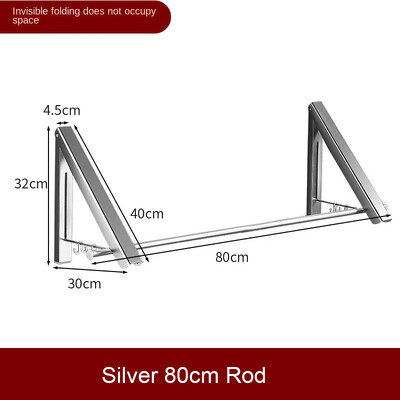 Επιτοίχια Πτυσσόμενα Ρούχα Ράβδος Αποξήρανσης Μπαλκόνι εξωτερικού χώρου Αόρατες Κρεμάστρες Space Αλουμινένια Ρούχα Ρούχα Αξεσουάρ μπάνιου σπιτιού
