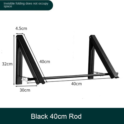 Επιτοίχια Πτυσσόμενα Ρούχα Ράβδος Αποξήρανσης Μπαλκόνι εξωτερικού χώρου Αόρατες Κρεμάστρες Space Αλουμινένια Ρούχα Ρούχα Αξεσουάρ μπάνιου σπιτιού
