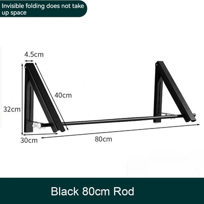 Επιτοίχια Πτυσσόμενα Ρούχα Ράβδος Αποξήρανσης Μπαλκόνι εξωτερικού χώρου Αόρατες Κρεμάστρες Space Αλουμινένια Ρούχα Ρούχα Αξεσουάρ μπάνιου σπιτιού