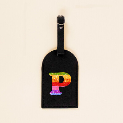 Otisnuto dugino slovo AZ Kožne oznake za prtljagu za putnu torbu, kovčeg, naljepnica za putnu torbicu, rođendanski svečani darovi