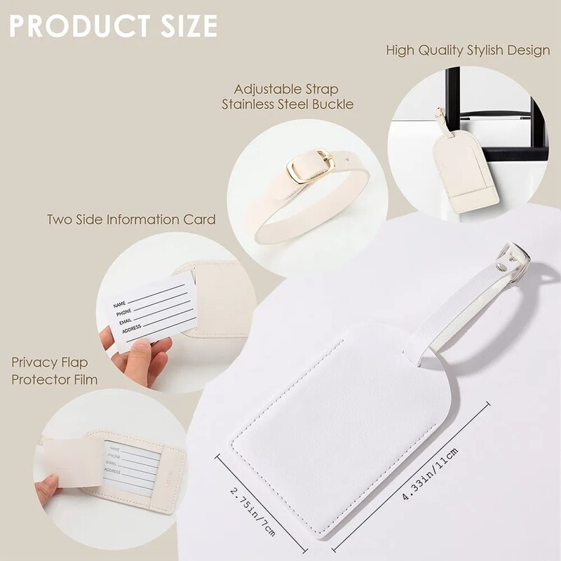 Otisnuto dugino slovo AZ Kožne oznake za prtljagu za putnu torbu, kovčeg, naljepnica za putnu torbicu, rođendanski svečani darovi