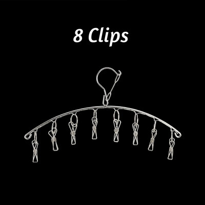 6/8/10/16/20Pegs Nerūdijančio plieno rūbų džiovinimo kabykla Neperpučiama vėjo drabužių kabykla Kojinės skalbiniai vėdyklė kabykla apatiniai kojinių segtukai