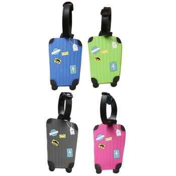 New Fashion Silicon Luggage Tags Αξεσουάρ ταξιδιού για τσάντες Φορητές ετικέτες αποσκευών Στυλ καρτούν για κορίτσια Κάλυμμα κάρτας για αγόρια