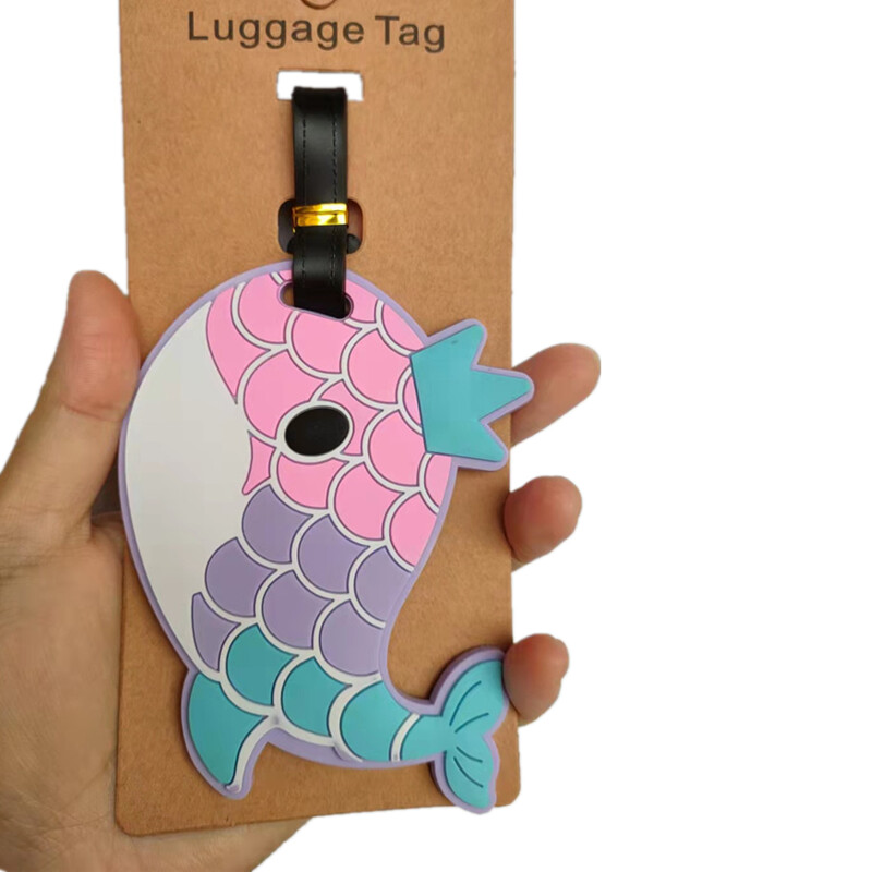 Rajzfilm Flamingó Unikornis Csomagcímkék Bőröndtartó Utazási Kiegészítők Azonosítók Címek Szilikagél Hordozható Címke Állati poggyászcímke