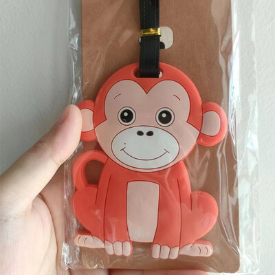 Cartoon Camel Alpaca Batožinové visačky Držiak na kufor Cestovné doplnky ID Address Silica Gel Prenosný štítok Zvieracia batožinová visačka