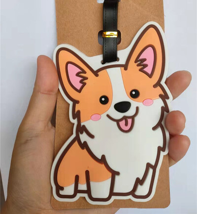 Cartoon Camel Alpaca Batožinové visačky Držiak na kufor Cestovné doplnky ID Address Silica Gel Prenosný štítok Zvieracia batožinová visačka
