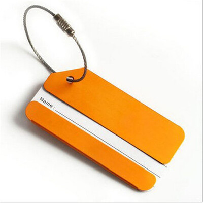 Bagažo etiketės Aliuminio lydinio lagaminų etiketės Kelionių etikečių rinkinys su plienine kilpa ID Bagažo etiketės lagaminams Kelionių priedai