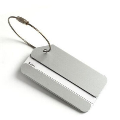 Bagažo etiketės Aliuminio lydinio lagaminų etiketės Kelionių etikečių rinkinys su plienine kilpa ID Bagažo etiketės lagaminams Kelionių priedai