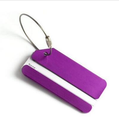 Bagažo etiketės Aliuminio lydinio lagaminų etiketės Kelionių etikečių rinkinys su plienine kilpa ID Bagažo etiketės lagaminams Kelionių priedai