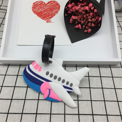 Divat autó Repülő Madarak Csomagcímkék Bőröndtartó Utazási Kiegészítők Azonosítók Címek Szilikagél Hordozható Címke Szemüvegek Poggyászcímke