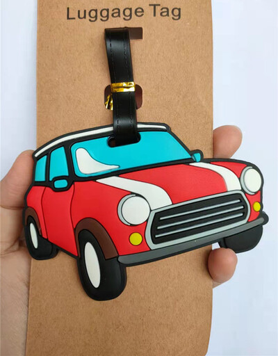 Divat autó Repülő Madarak Csomagcímkék Bőröndtartó Utazási Kiegészítők Azonosítók Címek Szilikagél Hordozható Címke Szemüvegek Poggyászcímke