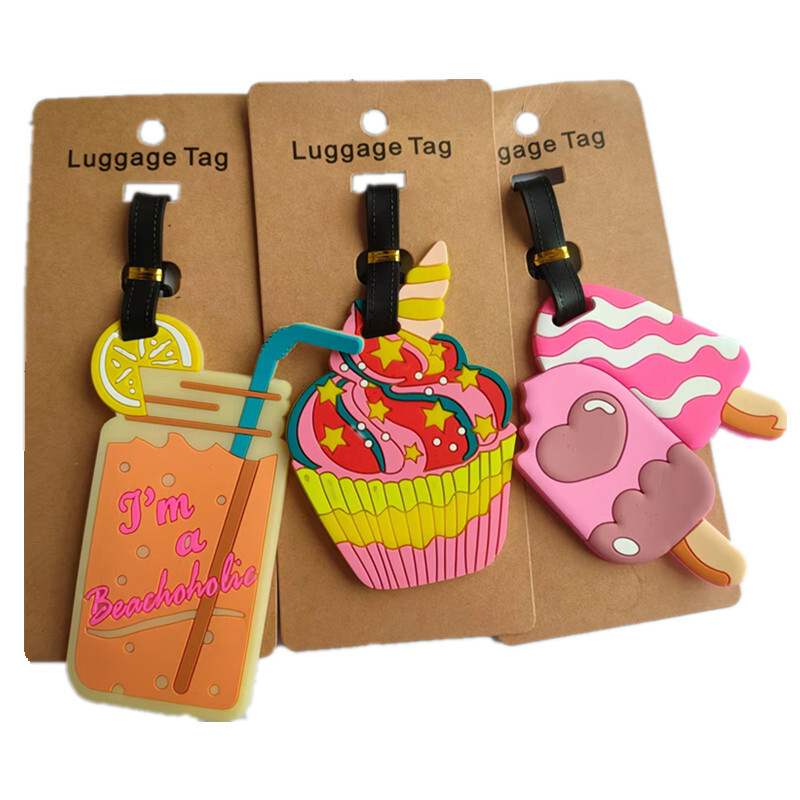 Divat autó Repülő Madarak Csomagcímkék Bőröndtartó Utazási Kiegészítők Azonosítók Címek Szilikagél Hordozható Címke Szemüvegek Poggyászcímke