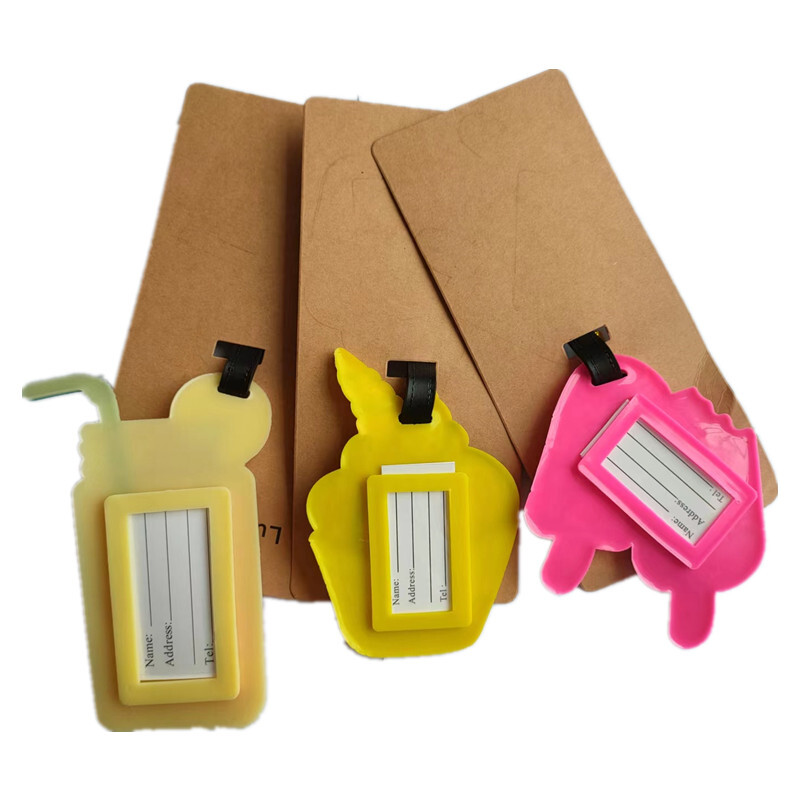 Divat autó Repülő Madarak Csomagcímkék Bőröndtartó Utazási Kiegészítők Azonosítók Címek Szilikagél Hordozható Címke Szemüvegek Poggyászcímke