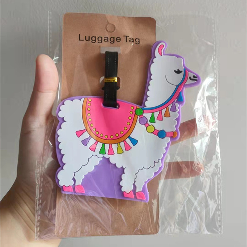 Divat autó Repülő Madarak Csomagcímkék Bőröndtartó Utazási Kiegészítők Azonosítók Címek Szilikagél Hordozható Címke Szemüvegek Poggyászcímke