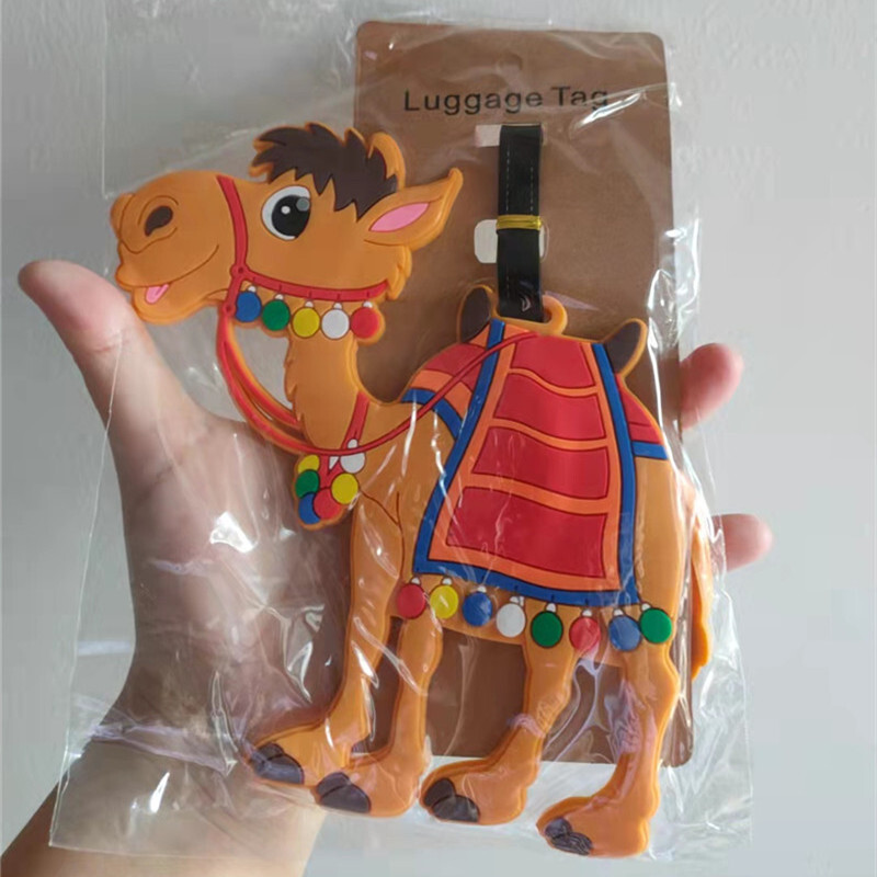 Divat autó Repülő Madarak Csomagcímkék Bőröndtartó Utazási Kiegészítők Azonosítók Címek Szilikagél Hordozható Címke Szemüvegek Poggyászcímke