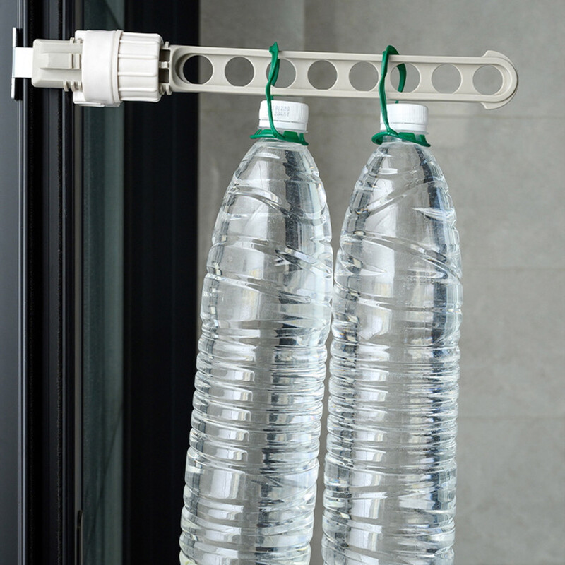 1-4vnt Vidinis 8 skylių drabužių langų kabyklos rėmas džiovinimo lentynas balkonas skalbinių pakabinimas namuose praktiškiems organizatoriams skalbinių džiovintuvas