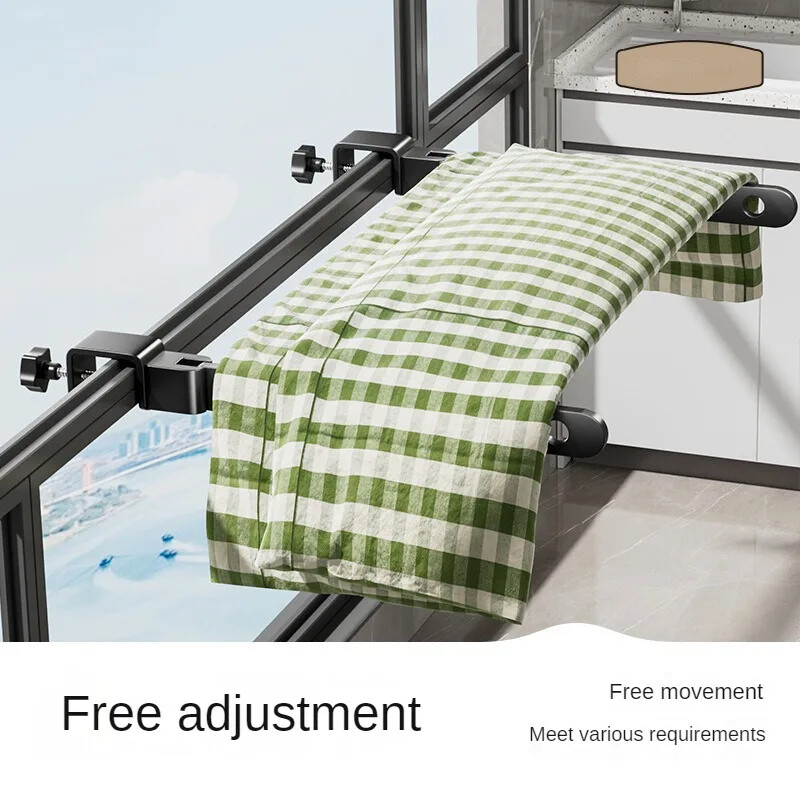 Suport de haine pliabil, rotativ, negru Umerașe pentru haine Umeraș montat pe perete Suport de uscare Organizare pentru haine din aluminiu care economisește spațiu