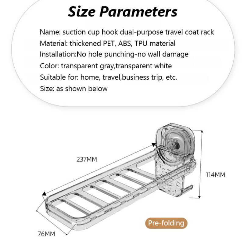 Balcon fără pumn de uz casnic de depozitare pliabil tijă de uscare de călătorie pliabil invizibil de călătorie racler pentru haine răcoros suport de uscare cu ventuză