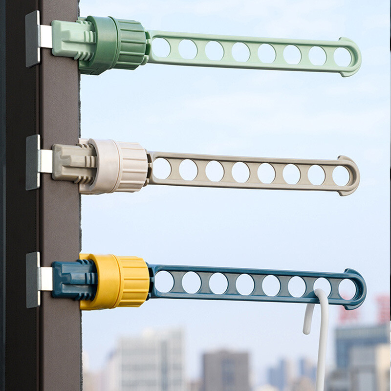 Kelionių nešiojamasis langų rėmas drabužių kabykla Sagties tipas Viešbučio patalpų langų džiovinimo lentyna Pagrindinis Aštuonių skylių pakabinamas drabužių kabykla