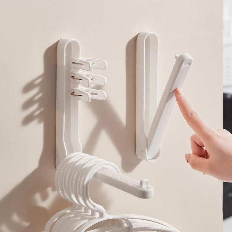 Behúzható ruhaszárító állvány Összecsukható ruhaakasztó Összecsukható szekrényszervező Helytakarékos falra szerelhető ruhaszárító állvány