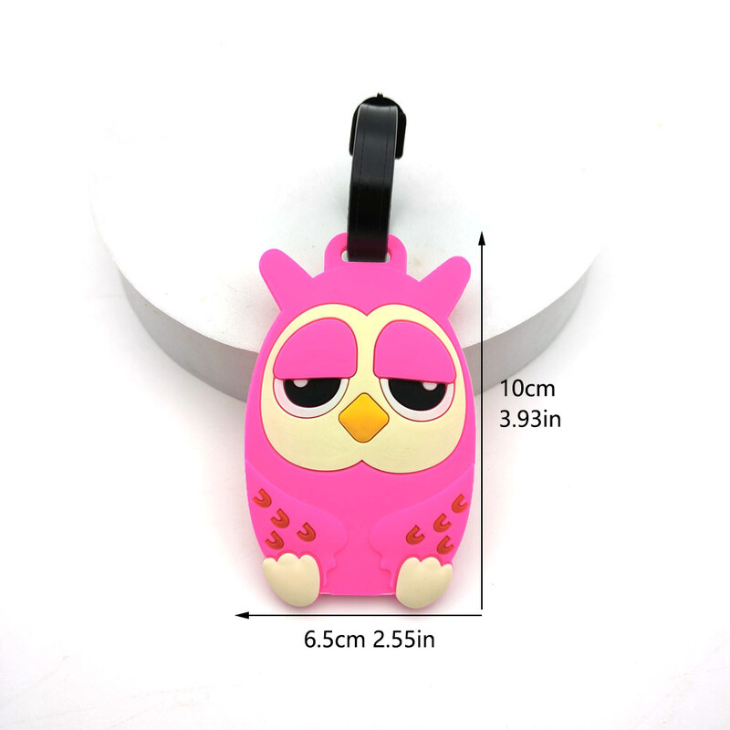 1 buc. Accesorii FashionTravel Etichetă creativă pentru bagaje cu gel de siliciu Suport pentru ID pentru valiză Etichete pentru îmbarcare pentru bagaje Etichetă portabilă