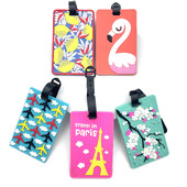 1 DB Aranyos poggyászcímke Utazási kiegészítők Csomagcímke szilikagél bőröndtartó poggyász beszállócímke utazási kiegészítők