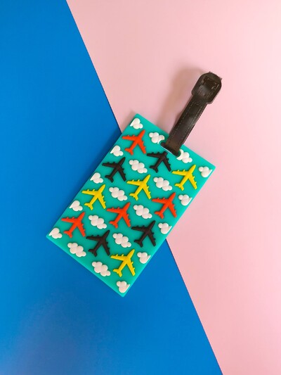 1 DB Aranyos poggyászcímke Utazási kiegészítők Csomagcímke szilikagél bőröndtartó poggyász beszállócímke utazási kiegészítők