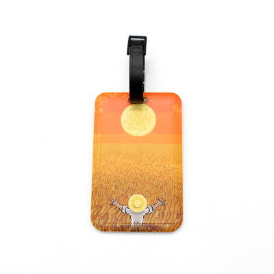 Desen animat nou Van Gogh Pictură Etichetă pentru bagaje Genți portabile creative pandantiv Suport card autobuz Accesorii de călătorie Etichetă pentru bagaje PVC