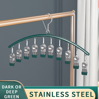 Nerūdijančio plieno drabužių džiovinimo kabykla nuo vėjo nepraleidžianti drabužių kabykla