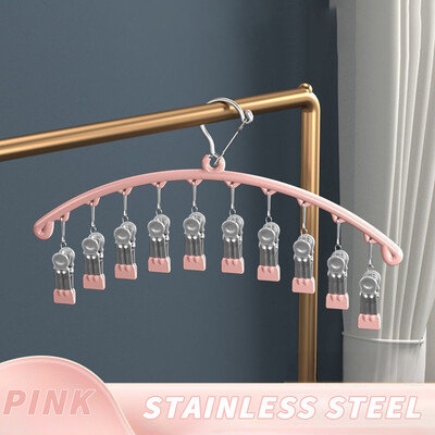 Nerūdijančio plieno drabužių džiovinimo kabykla nuo vėjo nepraleidžianti drabužių kabykla