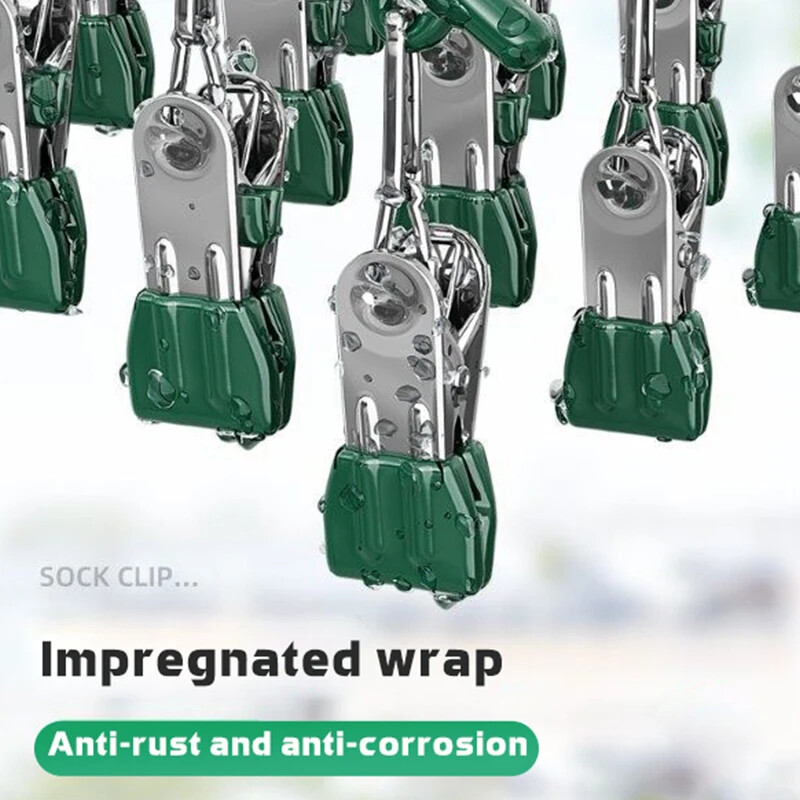 Nerūdijančio plieno drabužių džiovinimo kabykla nuo vėjo nepraleidžianti drabužių kabykla