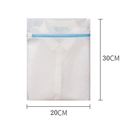 Geantă de rufe cu fermoar albastru, plasă fină, saci de depozitare de înaltă calitate, haine de uz casnic, curățenie, geantă de spălat pentru mașină de spălat