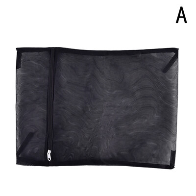 Ruhamosógép Mosótáska cipzárral Nylon hálós hálós melltartó mosótáska Fekete mosótáskák