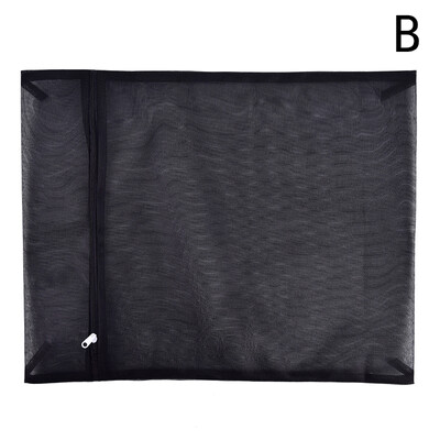 Ruhamosógép Mosótáska cipzárral Nylon hálós hálós melltartó mosótáska Fekete mosótáskák