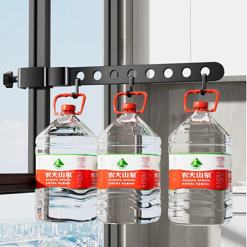 Salokāmi grozāmi melni drēbju statīvi, drēbju pakaramie, pie sienas stiprināmi pakaramais, žāvēšanas plaukts, vietu taupošs alumīnija apģērbu organizācija