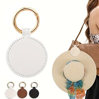 1vnt magnetinis skrybėlės segtukas ant krepšio kepurės laikiklis rankinės kuprinės bagažui PU odinis skrybėlių laikiklio segtukas Kelioninio krepšio priedai