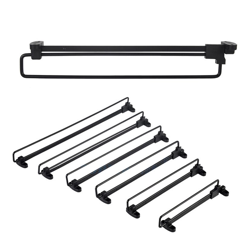 2kom podesive šipke za odjeću Ormar koji se izvlači na izvlačenje Vješalica za odjeću Ormar Šipka za držače Organizator Stalak Šipke za ormar