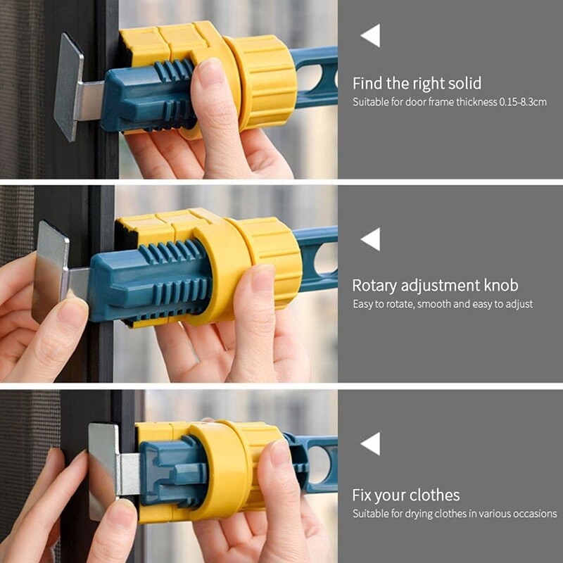 8 lyukú ruhaszárító állvány, ruhaszárító állvány, hordozható utazóakasztó a Hotel Home forgó falra szerelhető ruharuha számára