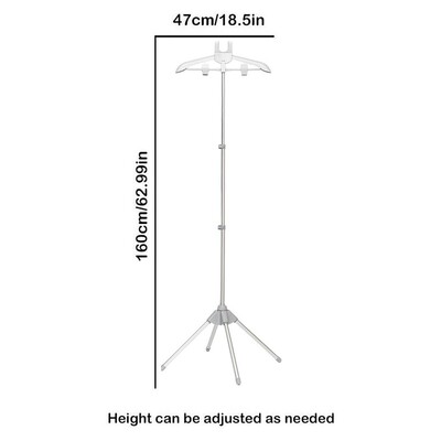 Ruhaakasztó Ruha gőzöléshez Összecsukható ruhaszárító állvány Szövet gőzölő vasaló konzol Alumínium ruházat teleszkópos rúd